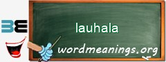 WordMeaning blackboard for lauhala